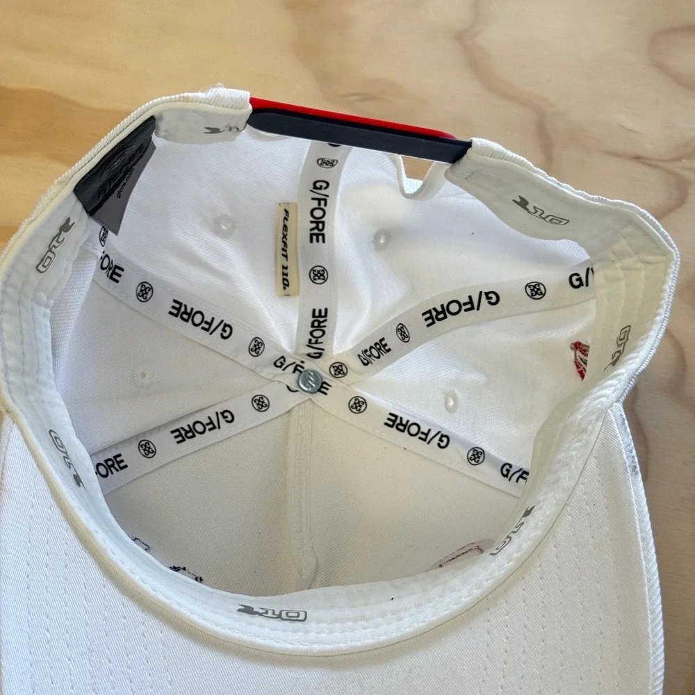 GFORE 123rd US Open LACC Golf Hat Mens White Circle Gs Snapback Cap Los Angeles